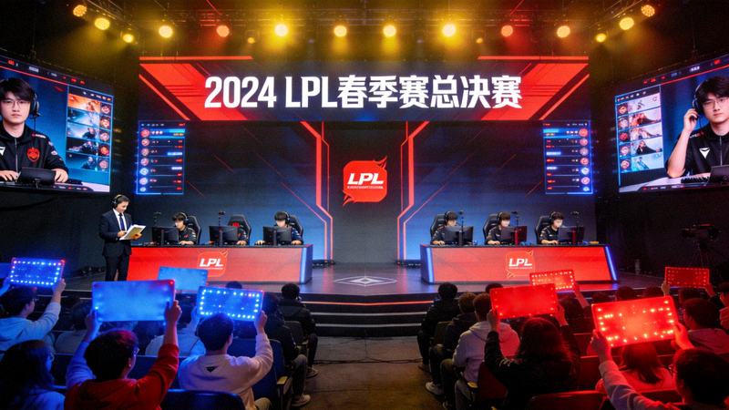 英雄联盟LPL春季赛总决赛比赛现场画面